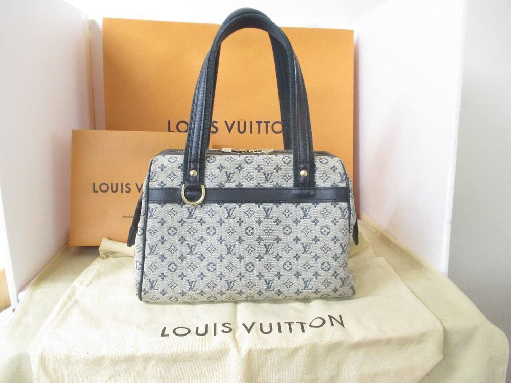 Louis Vuitton Blue Monogram Josephine Boston Handbag Louis Vuitton